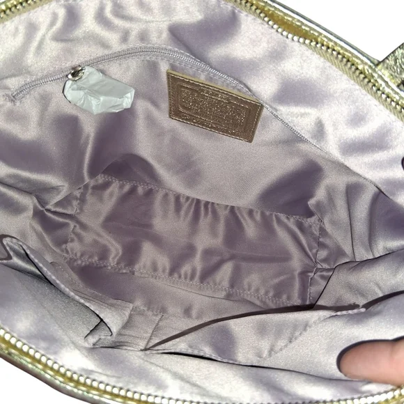 Coach F17474 Signature Multicolor Tartan Tote Shoulder Handbag - Picture 8 of 10